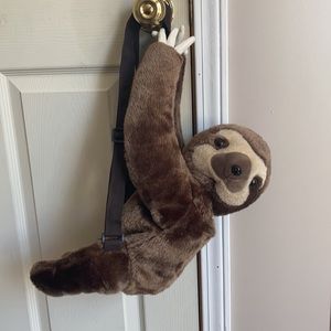 NWOT Plush Sloth Backpack
